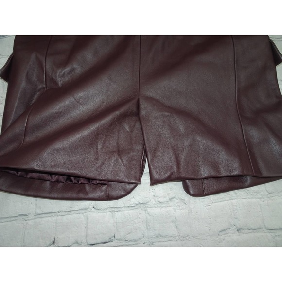 NWT BlankNYC Oversized Leather Blazer, Maroon, XS - Picture 9 of 9